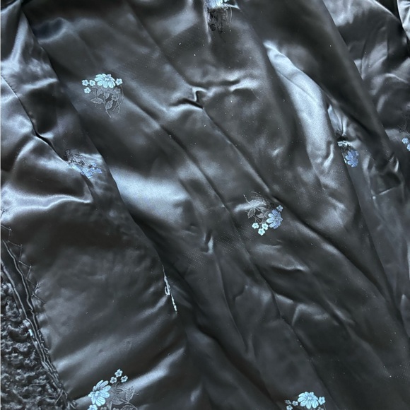 Vintage Persian Black Curly Lambs Wool Jacket Size L - Picture 2 of 4